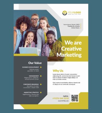 Free flyer and poster mockup