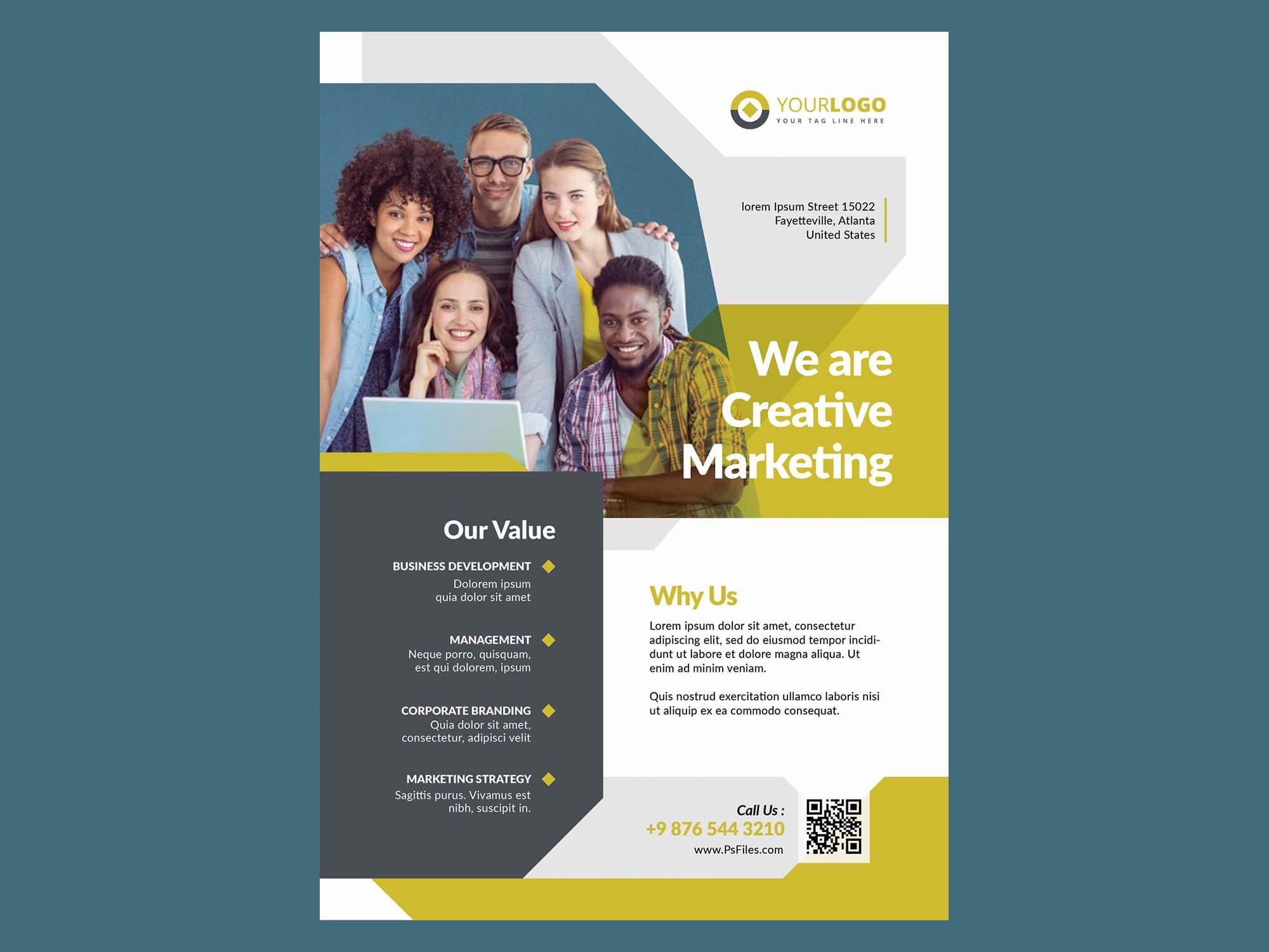 Free flyer and poster mockup