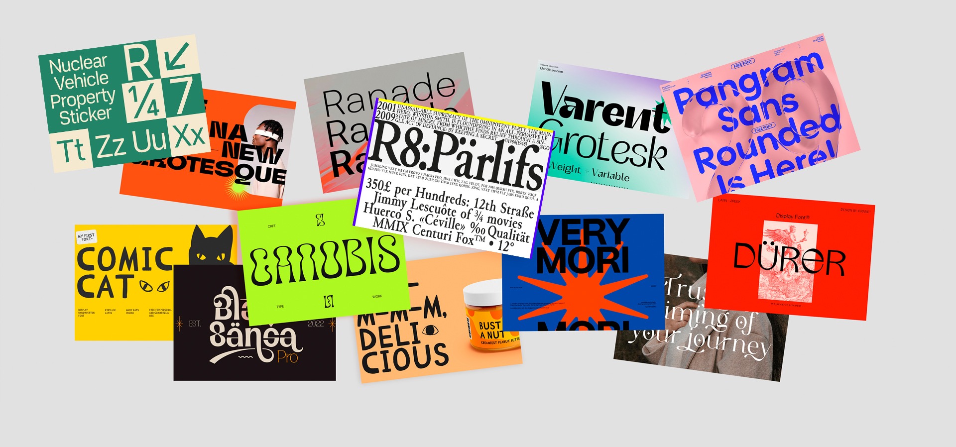 Free modern fonts for branding in 2025